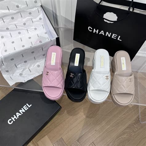 new chanel slippers|vintage Chanel slippers.